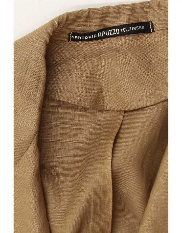Vintage Mens 3 Button Blazer Jacket UK 38 Medium Beige