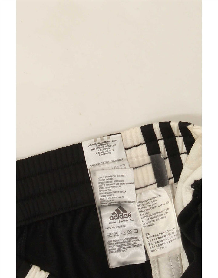 Adidas Mens Tracksuit Trousers Small  Black Colourblock Polyester