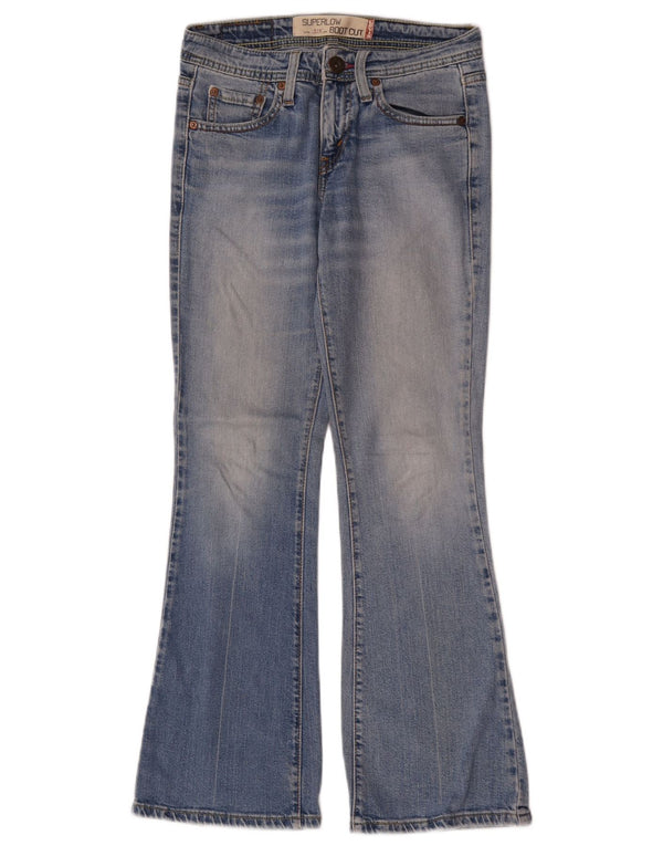 Levi's Womens 518 Super Low Bootcut Jeans US 1 XS W28 L29 Blue Cotton
