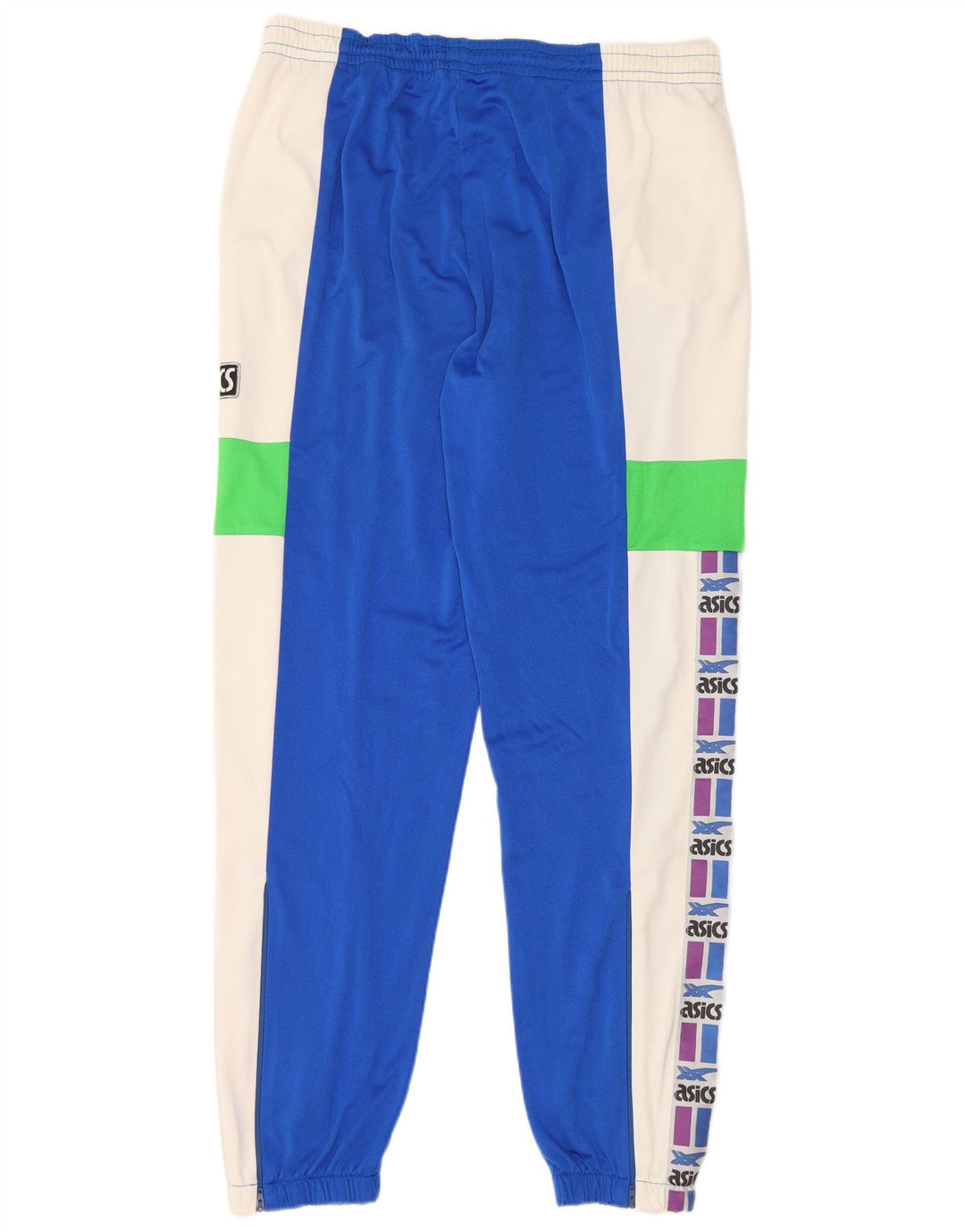 ASICS Mens Graphic Tracksuit Trousers Joggers IT 52 XL  Blue Colourblock