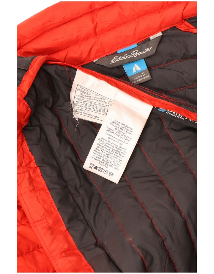 EDDIE BAUER Womens Padded Jacket UK 10 Small Red Polyester
