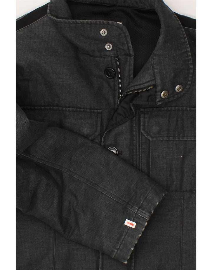 GEOX Mens Respira Overcoat UK 44 2XL Grey Polyester