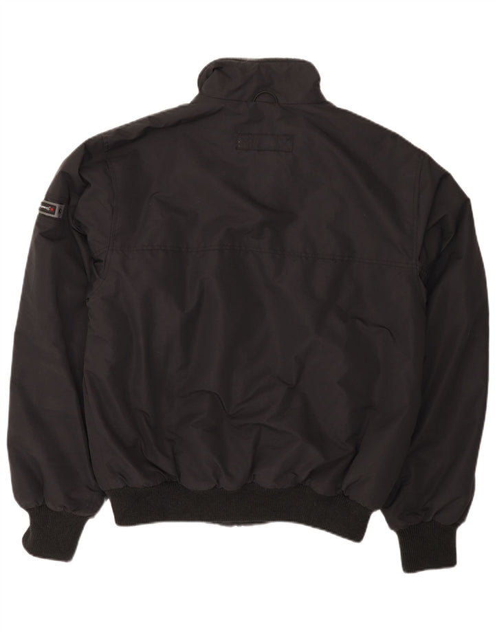 Canadiens Mens Bomber Jacket UK 42 XL Black Nylon
