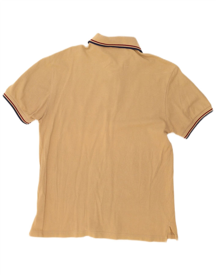 Fred Perry Mens Polo Shirt Small Beige Cotton