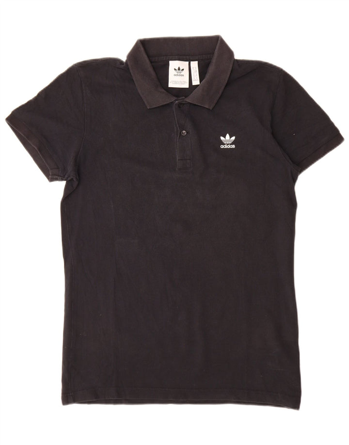 Adidas Mens Polo Shirt Medium Black Cotton