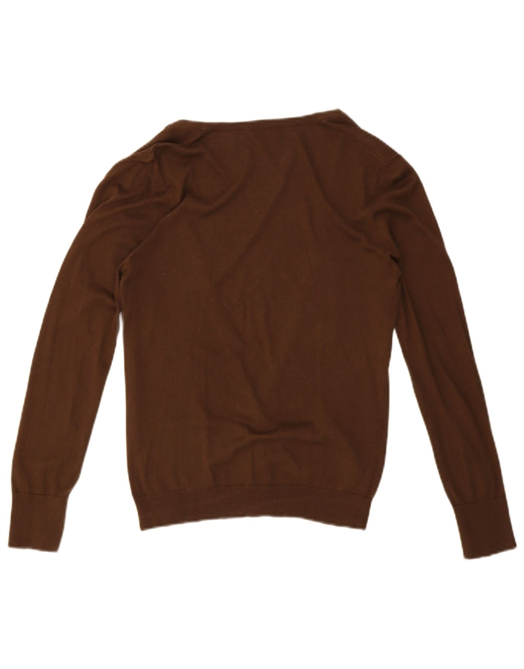 Massimo Dutti Womens Cardigan Sweater UK 12 Medium Brown