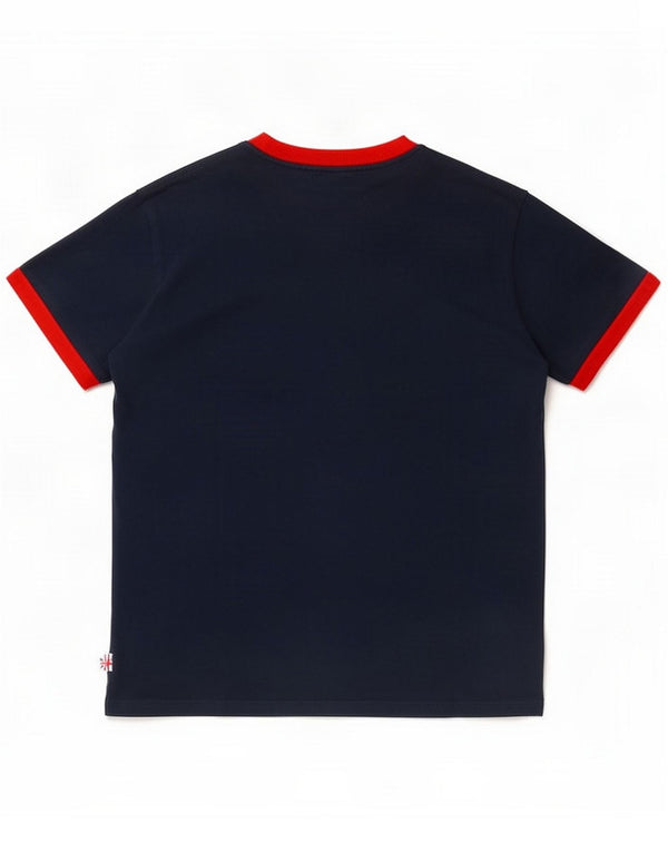 Umbro Mens Graphic T-Shirt Top Small Navy Blue Cotton