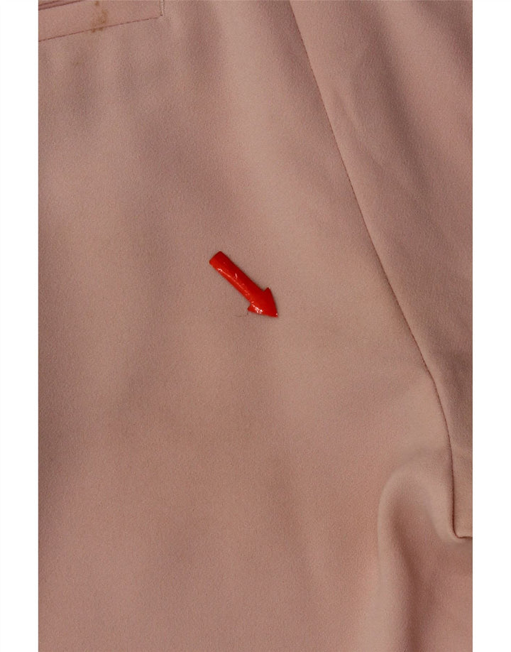 Zara Womens Slim Chino Trousers Small W27 L26 Pink Polyester