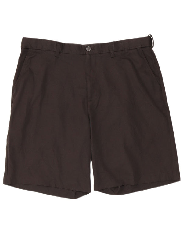 Izod Mens Chino Shorts W38 XL Black Polyester