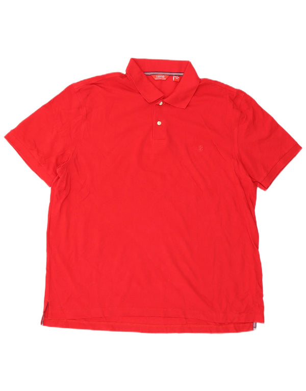 IZOD Mens Polo Shirt 2XL Red Cotton