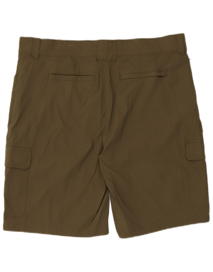 ORVIS Mens Cargo Shorts W40 XL Khaki Nylon