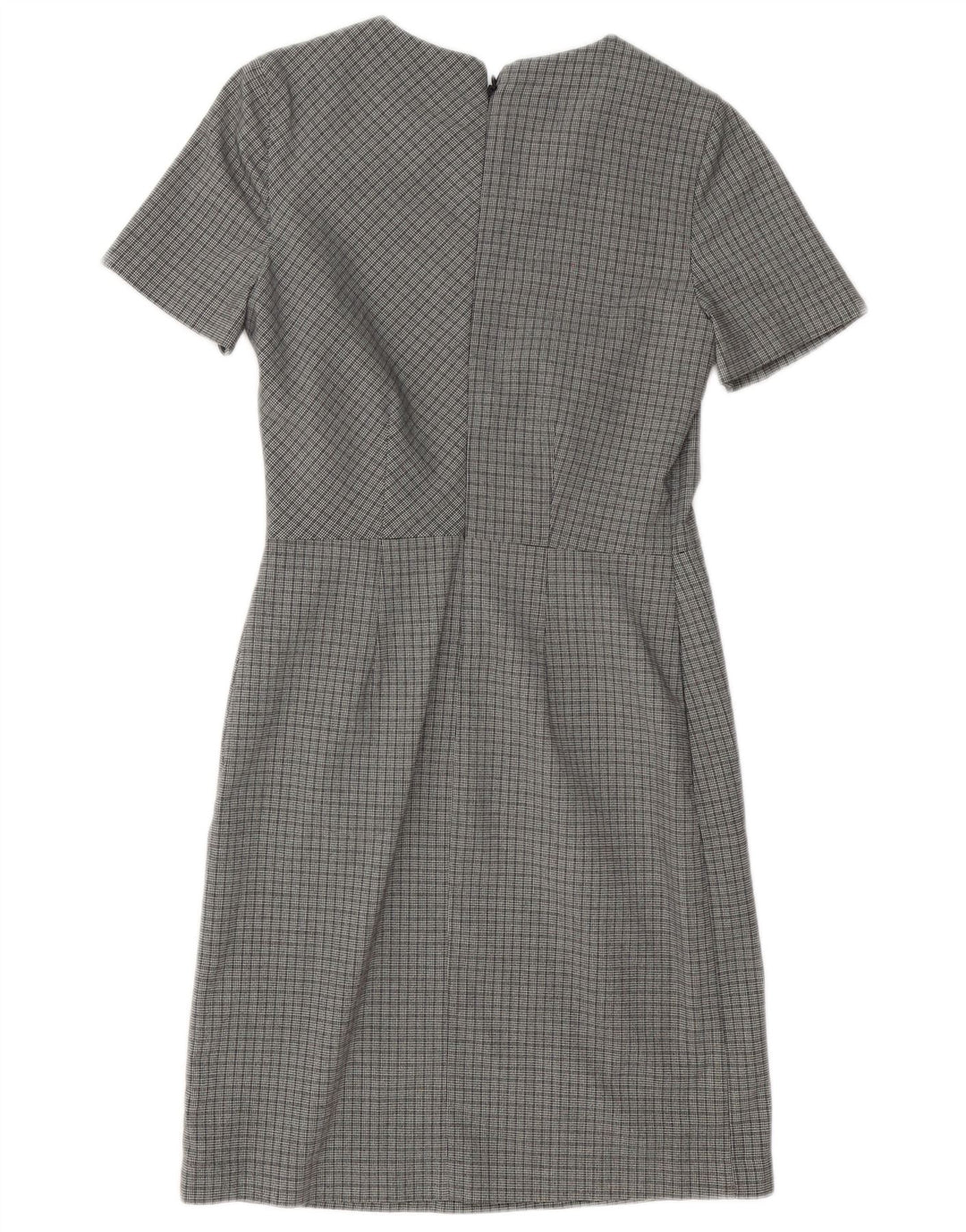 Next Womens Sheath Dress UK 6 XS Grey Houndstooth