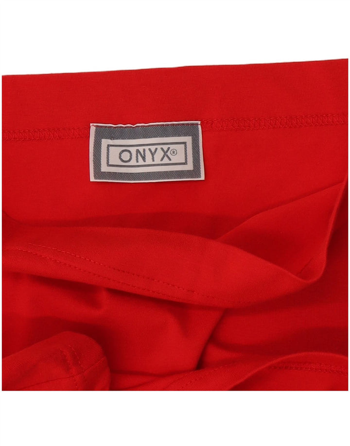 Onyx Womens Pencil Skirt W30 Medium Red