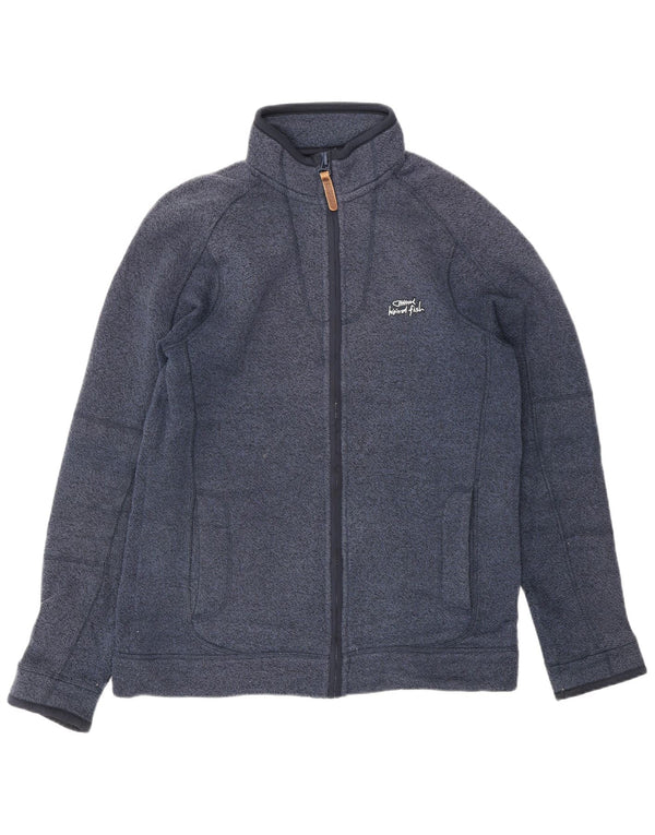 WEIRD FISH Mens Tracksuit Top Jacket Small Navy Blue Polyester