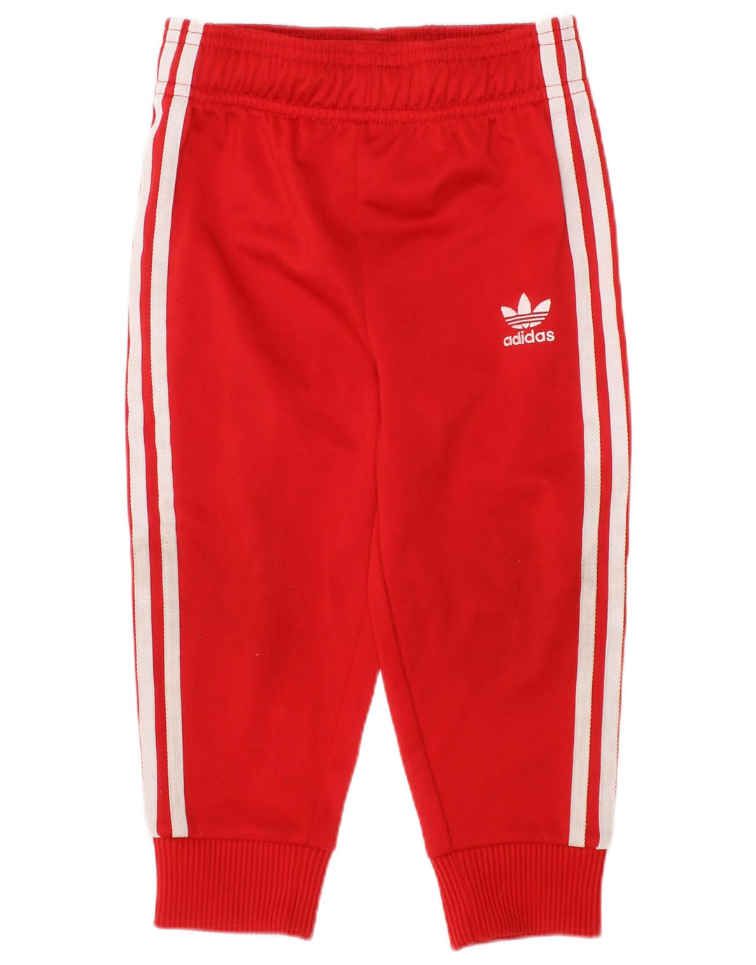ADIDAS Baby Girls Tracksuit Trousers 18-24 Months  Red Polyester