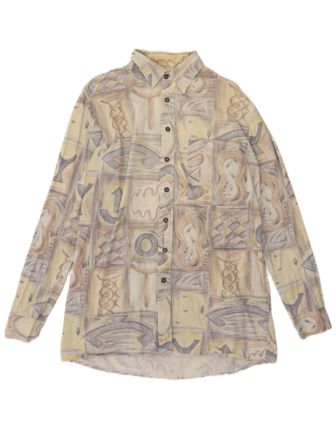 C & A Mens Shirt Large Multicoloured Patchwork