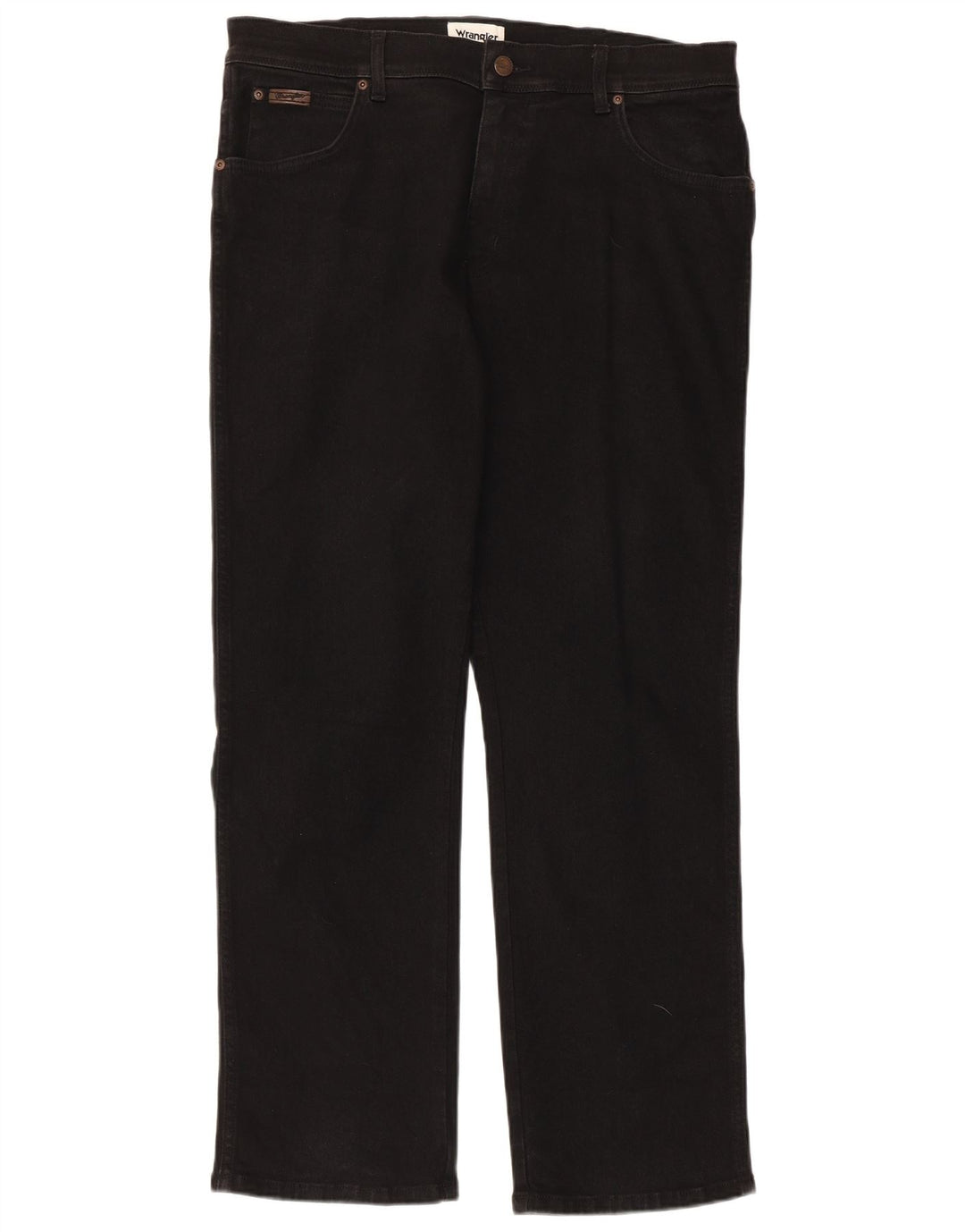 Wrangler Mens Texas Straight Jeans W36 L30  Black Cotton