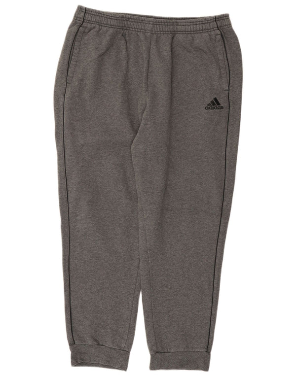 Adidas Mens Tracksuit Trousers Joggers XL  Grey Cotton
