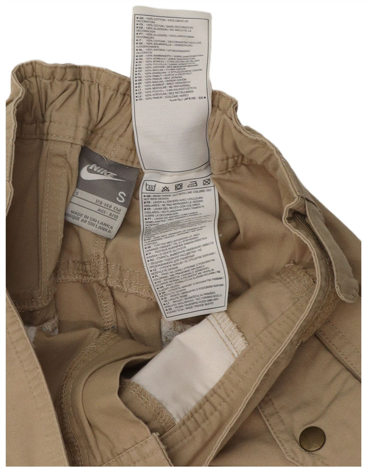 Nike Boys Cargo Shorts 8-9 Years Small W25 Beige Cotton