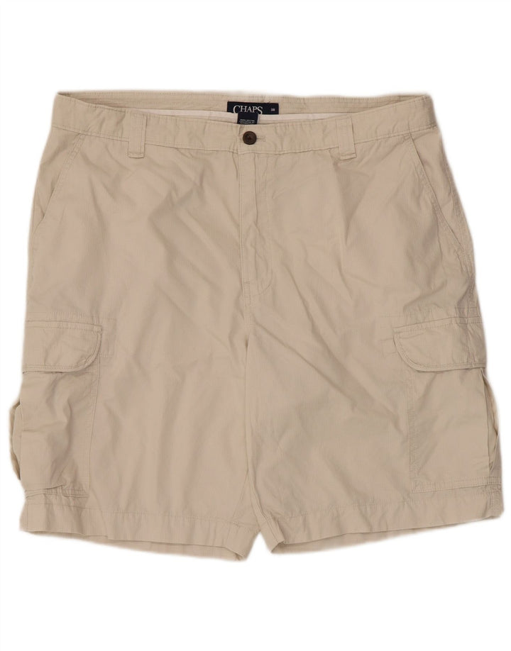 Chaps Mens Cargo Shorts W38 XL Beige Cotton