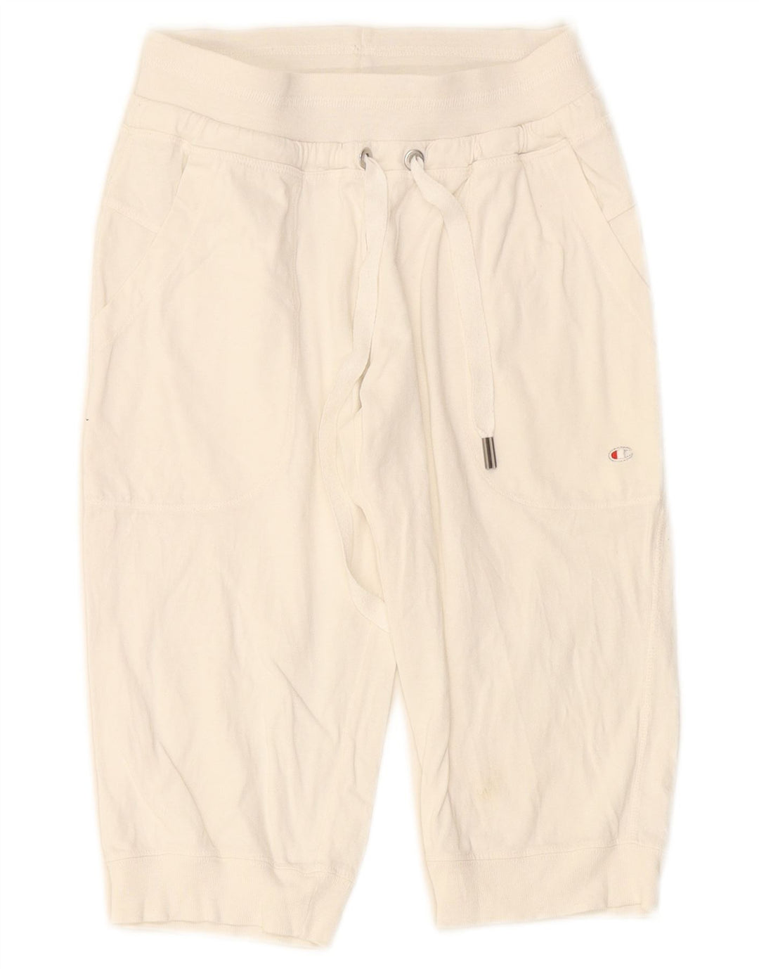 CHAMPION Womens Heritage Classics Bermuda Sport Shorts UK 4 XS  White