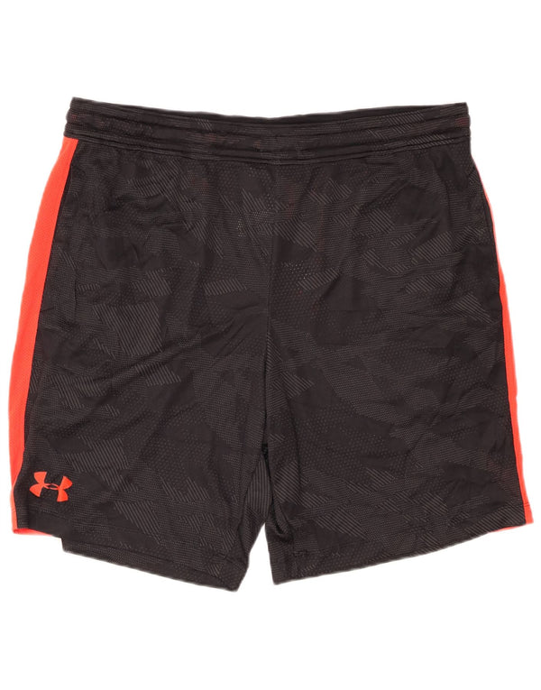 UNDER ARMOUR Mens Heat Gear Sport Shorts XL  Black Colourblock Polyester