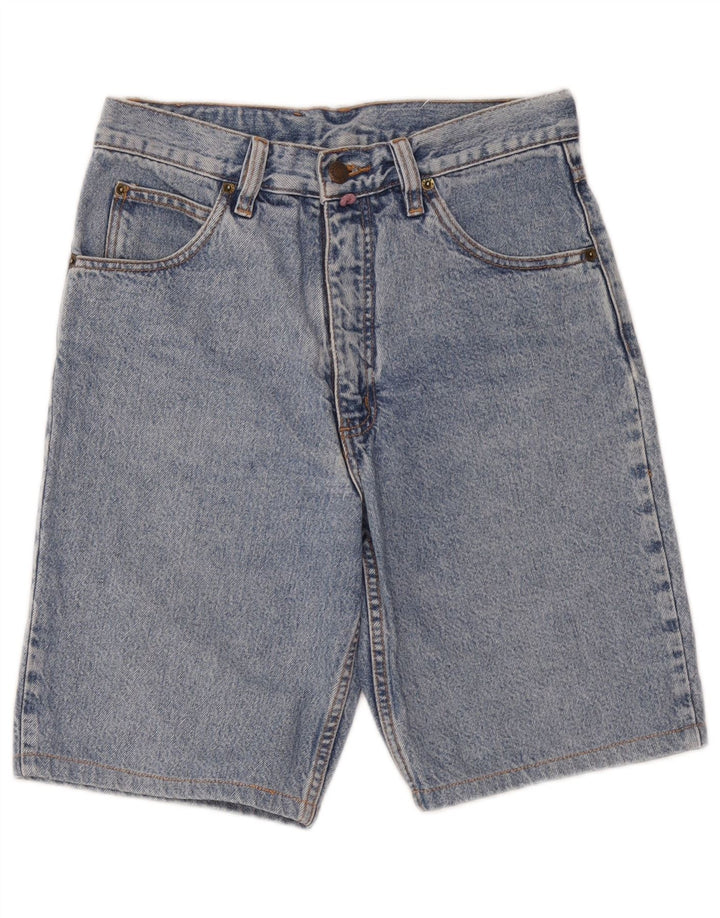Vintage Mens Denim Shorts W30 Medium Blue Cotton