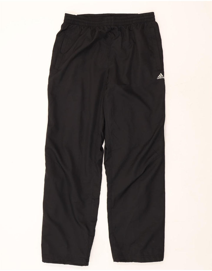 Adidas Mens Tracksuit Trousers Medium Black Polyester