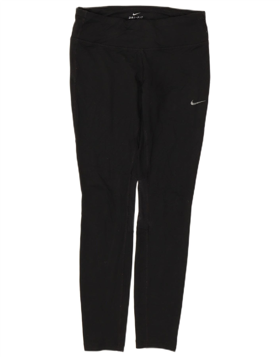 NIKE Womens Dri Fit Leggings UK 10 Small  Black Polyester
