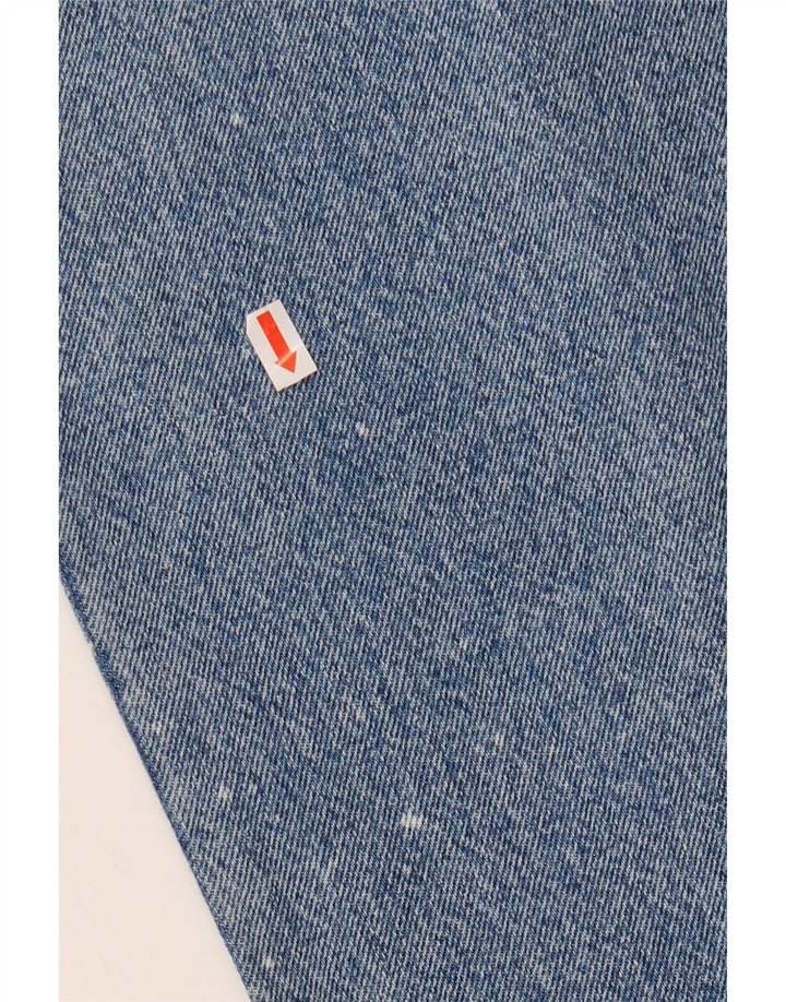 BENETTON Womens High Waist Tapered Jeans IT 48 XL W32 L30 Blue Cotton