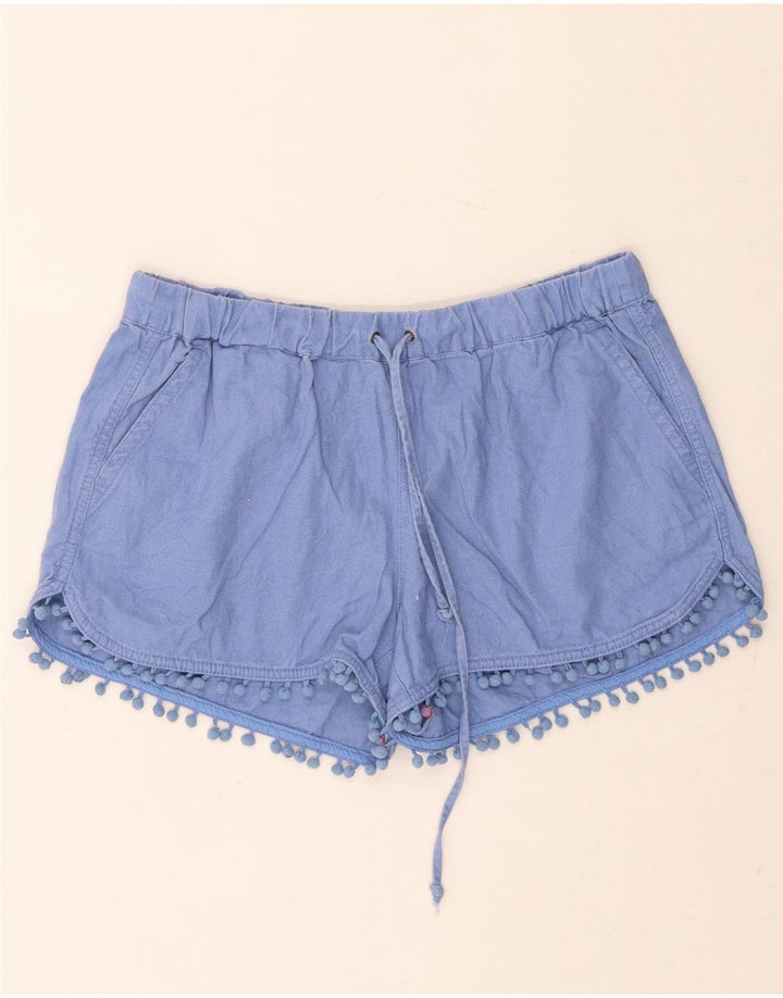J. CREW Womens Casual Shorts Small W27  Blue Linen Vintage J. Crew and Second-Hand J. Crew from Messina Hembry 