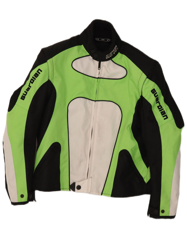 Guardian Womens Motorcycle Racer Jacket UK 14 Medium Black Colourblock