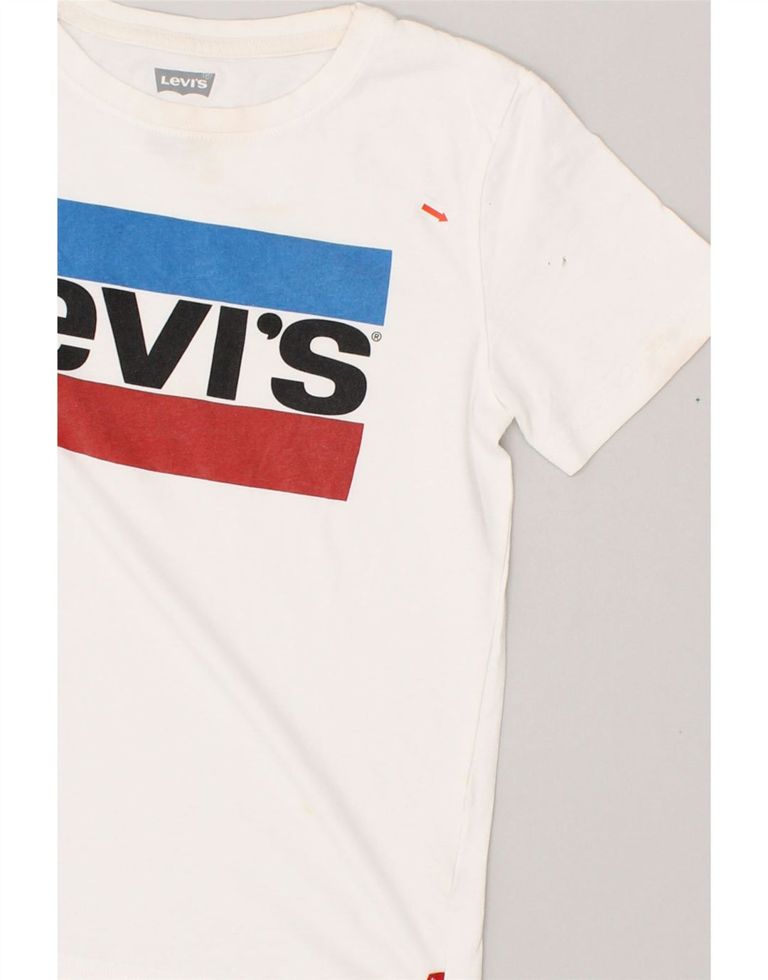 LEVI'S Boys Graphic T-Shirt Top 9-10 Years White | Vintage Levi's | Thrift | Second-Hand Levi's | Used Clothing | Messina Hembry 