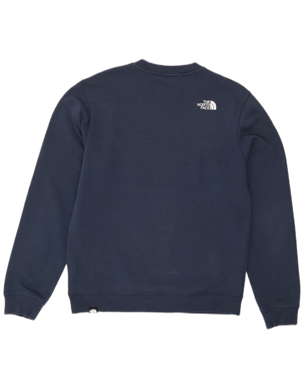 The North Face Mens Sweatshirt Jumper Medium Navy Blue Cotton