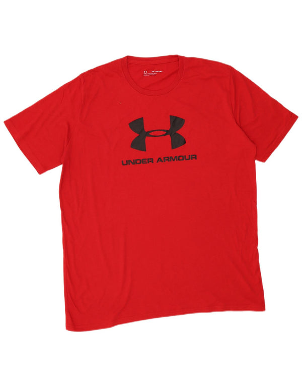 Under Armour Mens Graphic T-Shirt Top 2XL Red