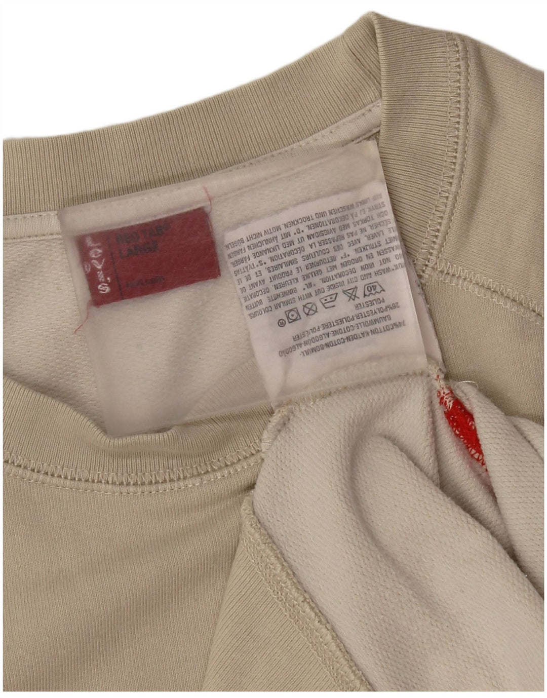 Levi's Womens Graphic Sweatshirt Jumper UK 16 Large Grey Cotton