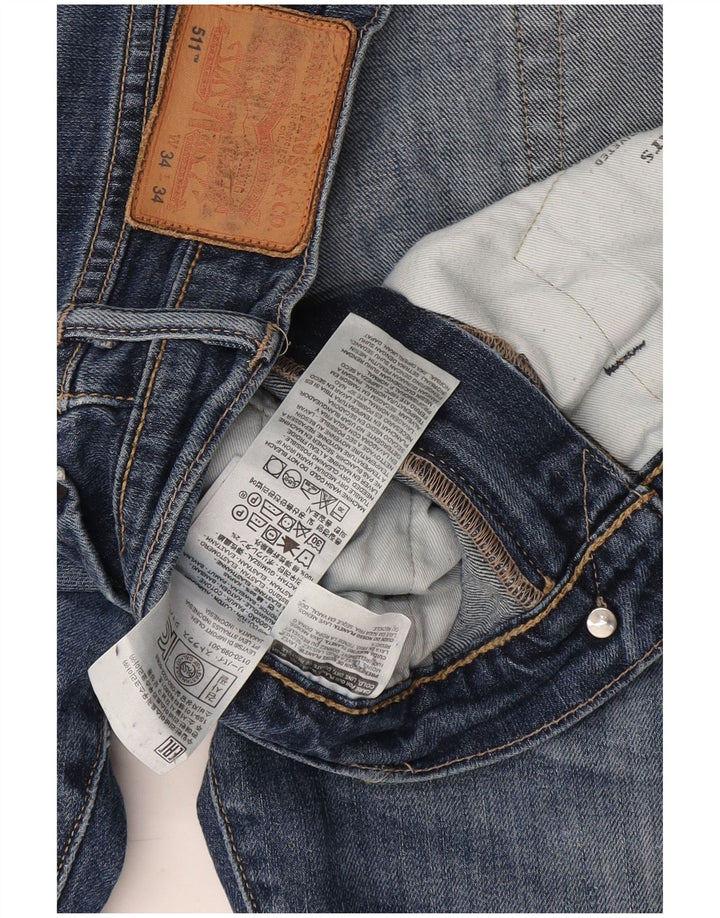 Levi's Mens 511 Slim Jeans W34 L28 Blue Cotton