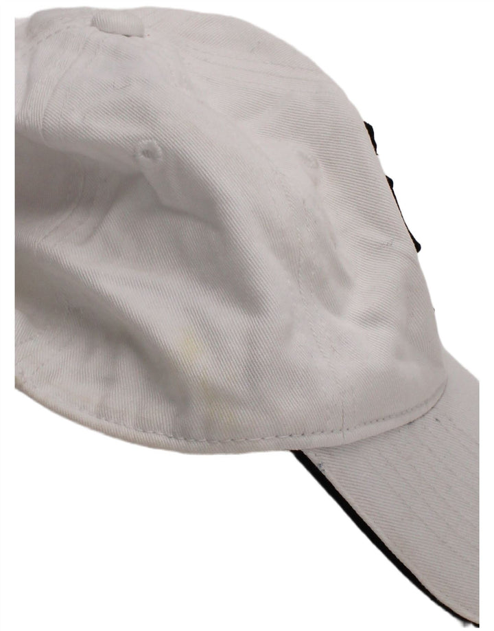 Kappa Mens Graphic Baseball Cap One Size White Cotton