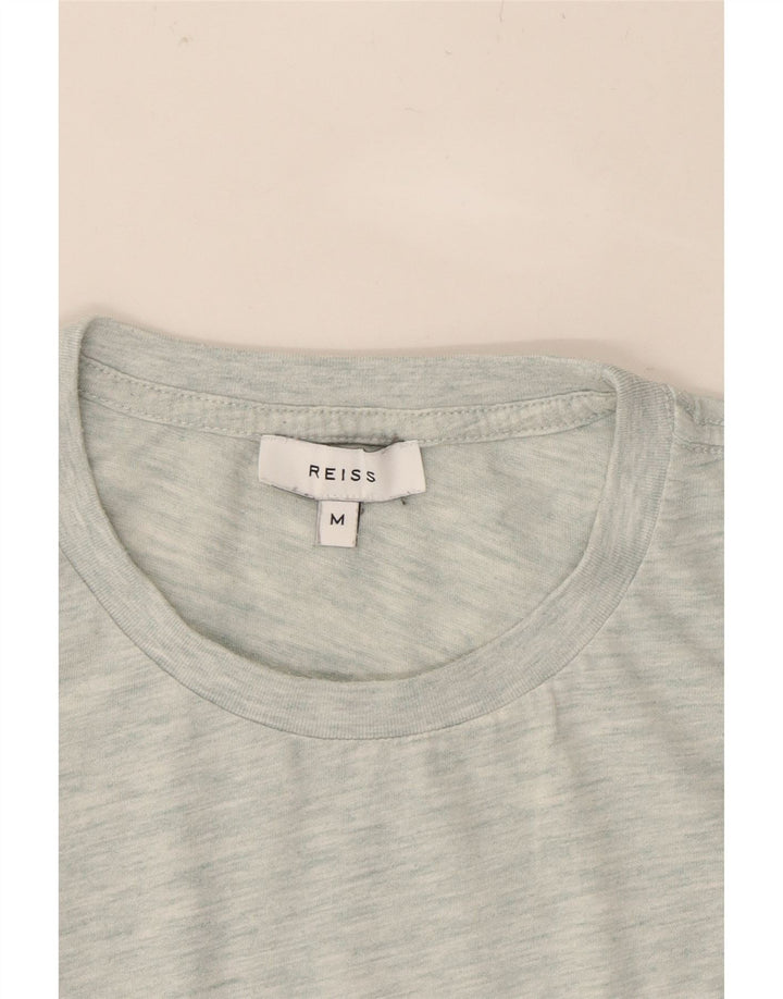 REISS Mens T-Shirt Top Medium Grey Flecked Polyester Vintage Reiss and Second-Hand Reiss from Messina Hembry 
