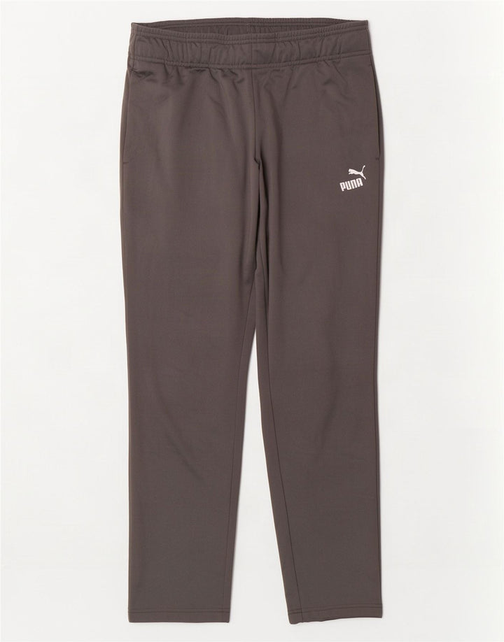 Puma Womens Tracksuit Trousers UK 14 Large Grey Polyester