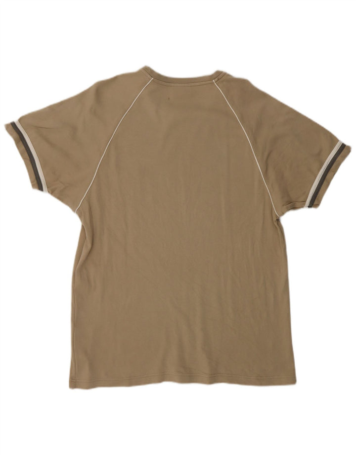 Champion Mens T-Shirt Top XL Beige Cotton