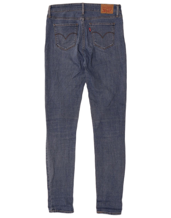 Levi's Womens 711 Skinny Jeans W28 L32 Blue Cotton