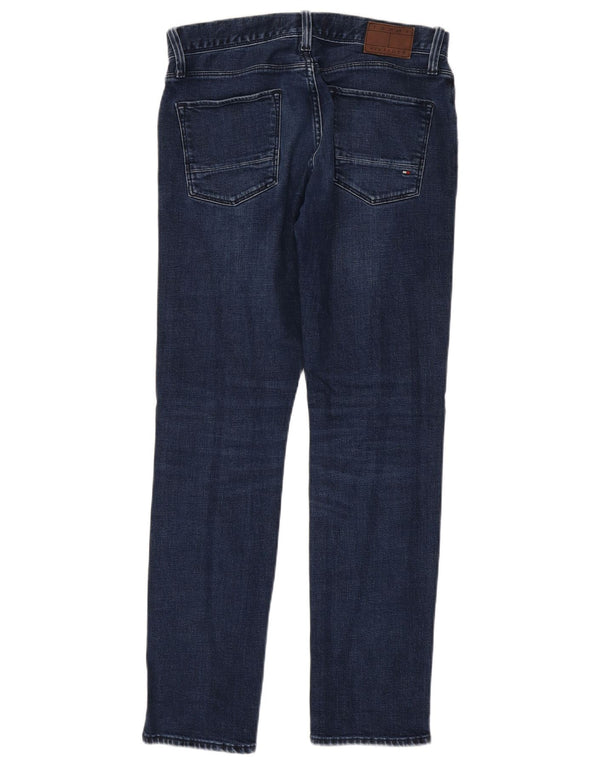 Tommy Hilfiger Mens Denton Straight Jeans W30 L32 Navy Blue Cotton