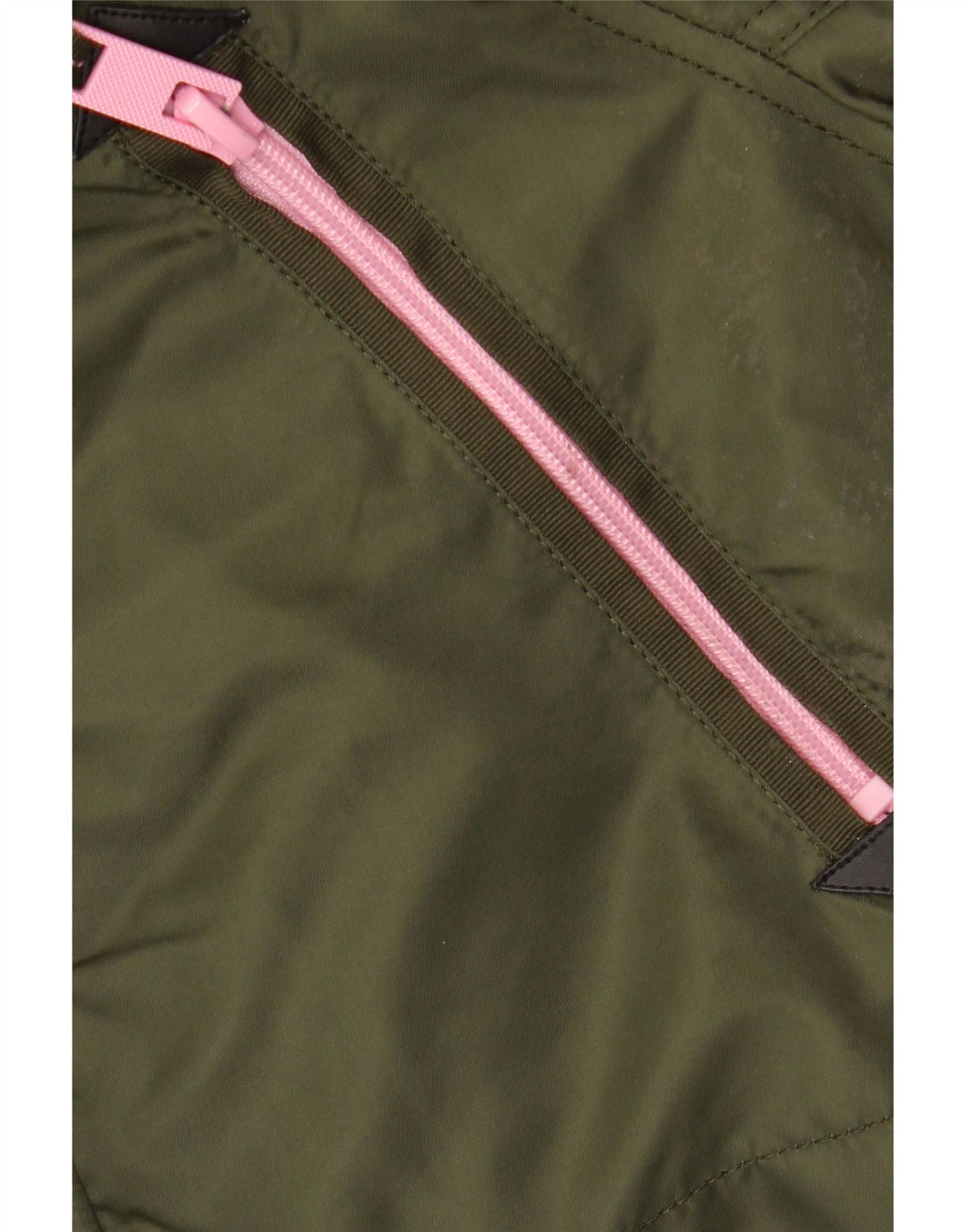 SUPERDRY Womens Hooded Parka Jacket UK 14 Medium Khaki Nylon