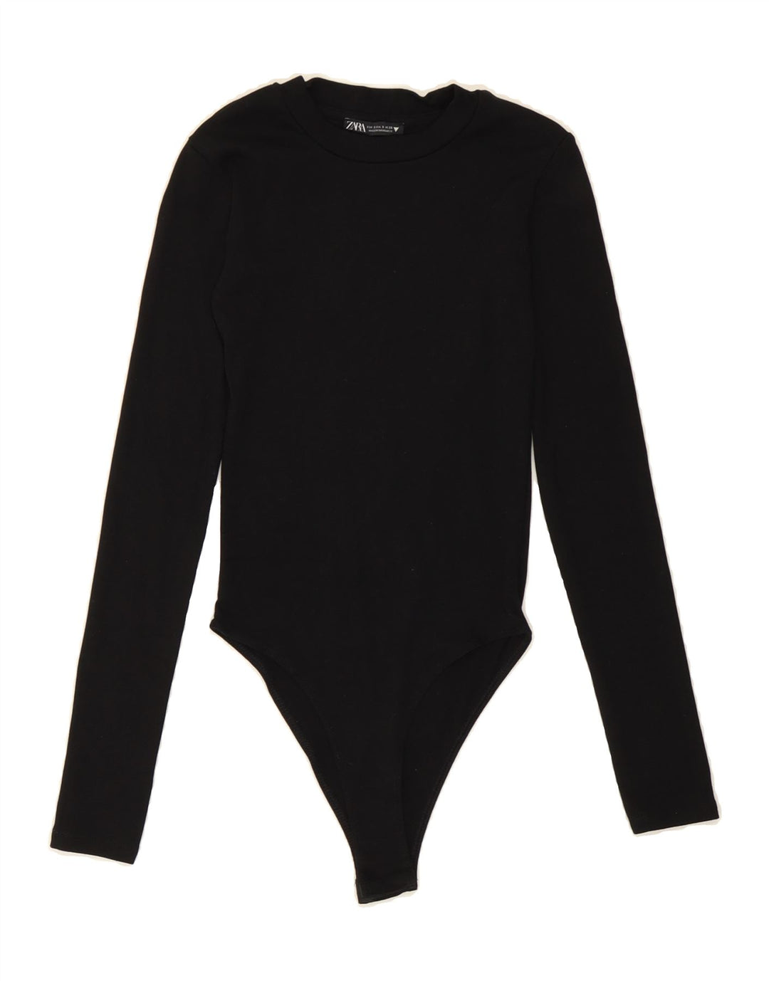 ZARA Womens Bodysuit UK 8 Small Black Vintage Zara and Second-Hand Zara from Messina Hembry 