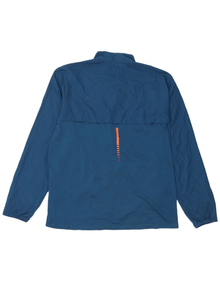 Asics Mens Tracksuit Top Jacket XL Blue Polyester