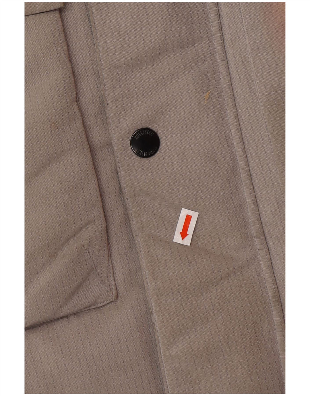 HOLLISTER Mens Hooded Padded Jacket UK 40 Large Grey Polyester