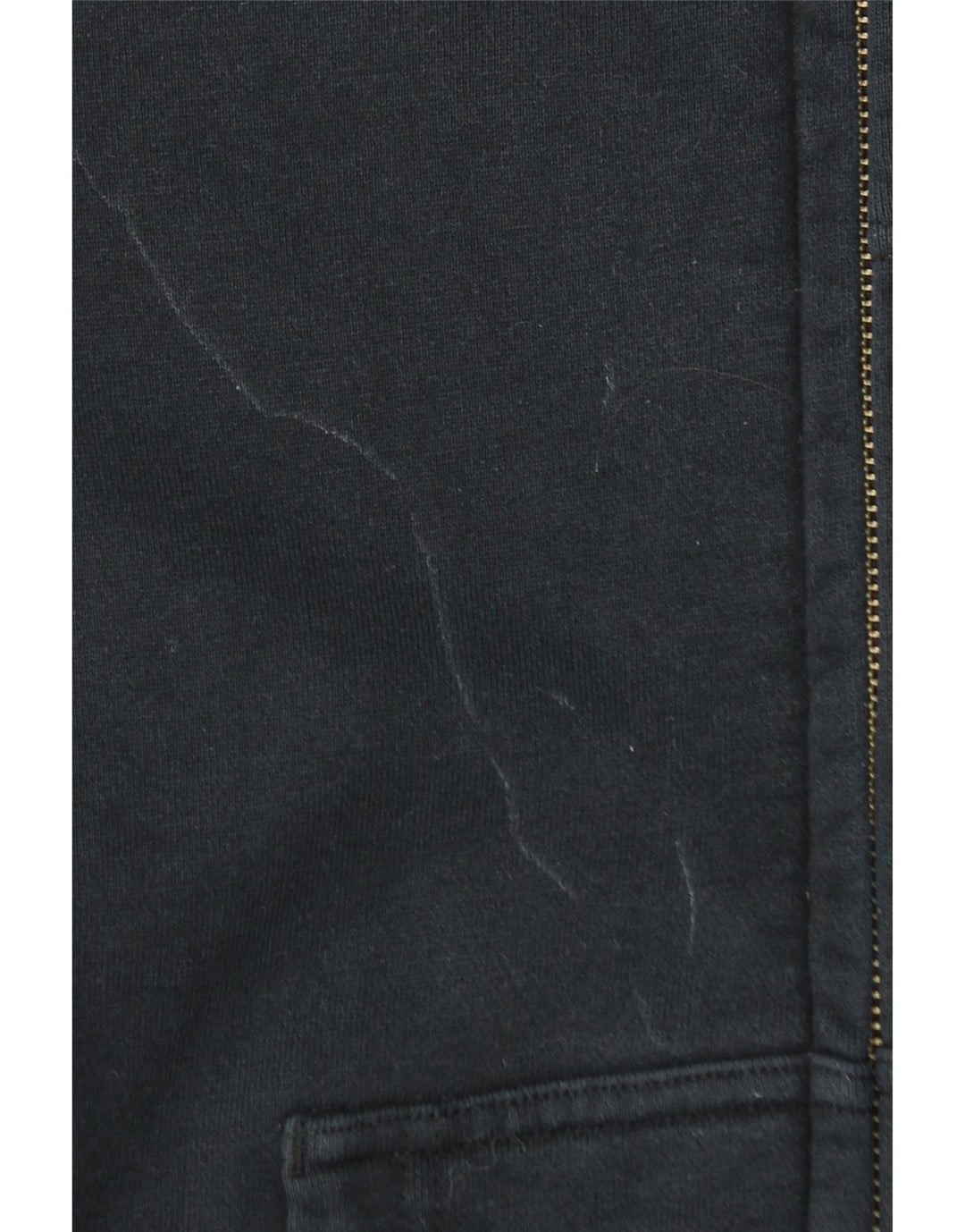 NIKE Mens Zip Hoodie Sweater Small Black Cotton