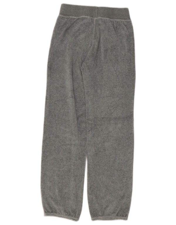 Nike Girls Velour Tracksuit Trousers Joggers 10-11 Years Medium Grey Cotton