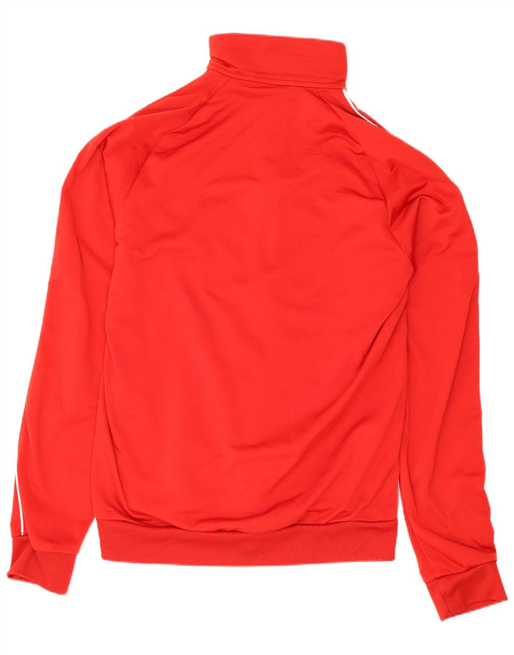 Adidas Mens Tracksuit Top Jacket Small Red Polyester Sports